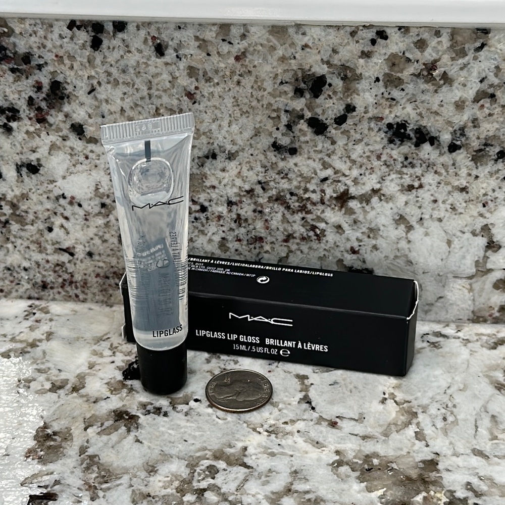 Full size MAC lipglass lip gloss clear NWT